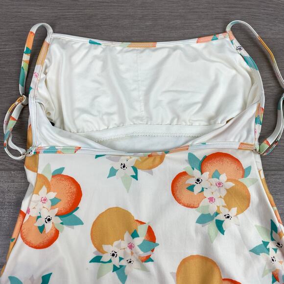 Kate Spade New York Cream Oranges Print One Piece Swimsuit Sz.M - Picture 10 of 14